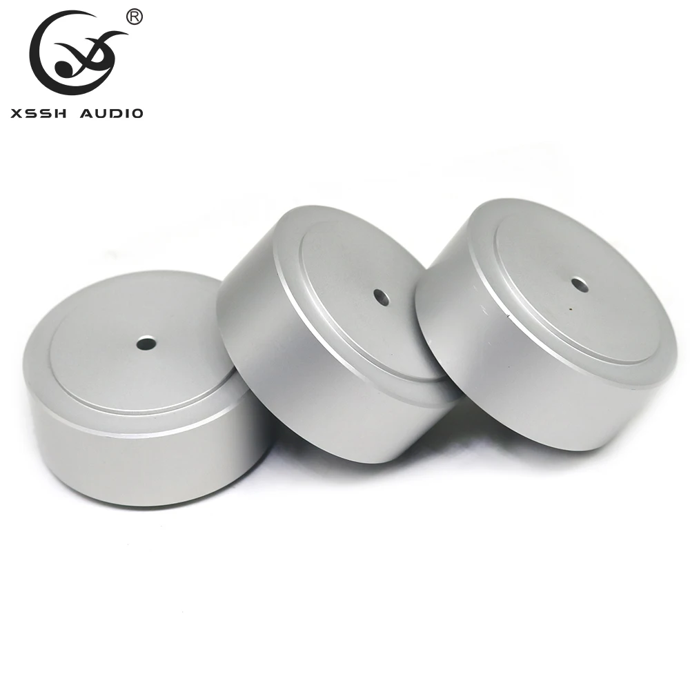 HIFI XSSH Audio Audiophile Shock Round Damping Pad HIFI Speaker Spike CD Amplifier ALUMINIUM ISOLATION Speaker Feet Stand Foot