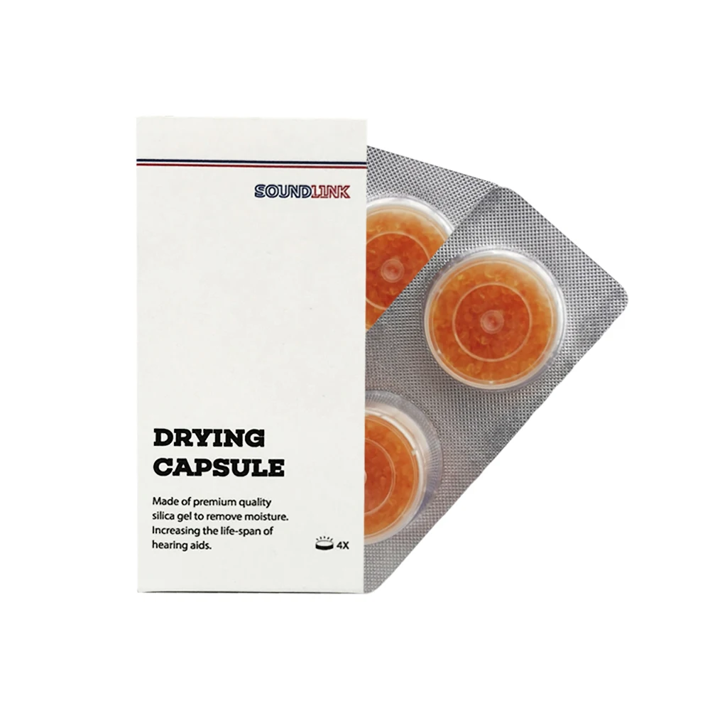 Soundlink Hearing Aid Drying Capsules Desiccant Dehumidifier(2 Boxes/ 4 Cards)