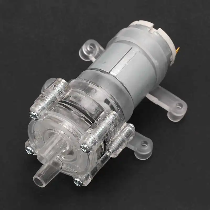 Diaphragm Pump High Temperature Resistance Transparent Aquarium Mini Diaphragm Water Pump DC12V