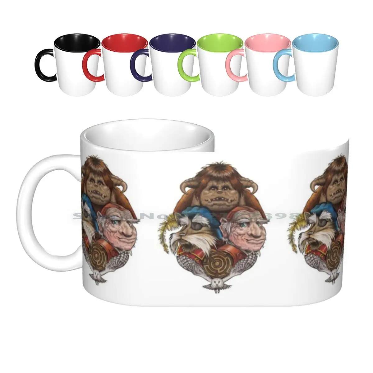 Should You Need Us Ceramic Mugs Coffee Cups Milk Tea Mug Labyrinth Ludo Hoggle Sir Didymus 80s 80s Kids 80s Movie Jim Henson