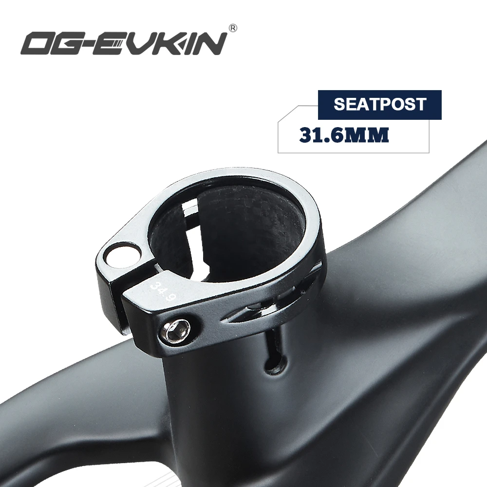 OG-EVKIN CF-054 MTB 12V Carbon Mountain Bike Frame 12X148 Thru-Axle 29er BSA73 1-1/8-1-1/2 Disc Bicycle Frame Carbon Bike Frame