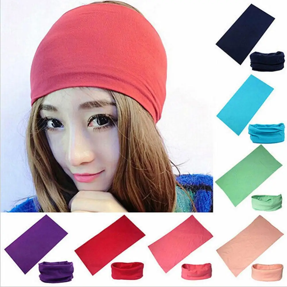 2021 Unisex Headscarf Windproof Women Pure Color Cycling Head Wrap Bandana Scarf Headwear Warm Easy to wear for Cycling Lovers