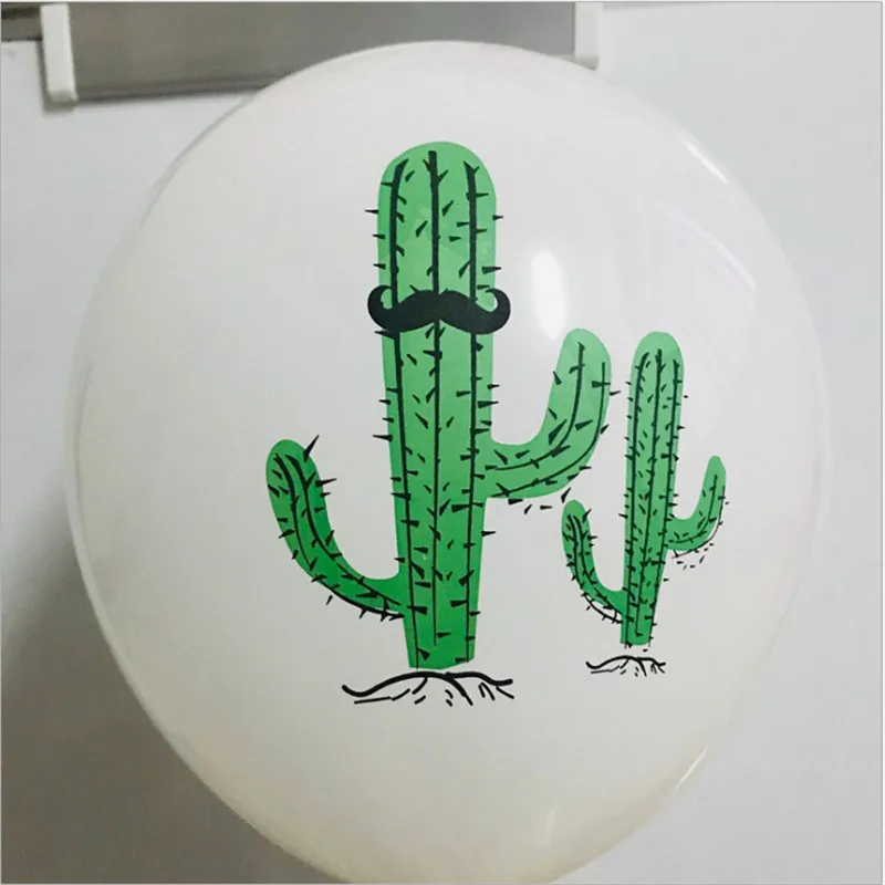 20pcs12 Inch Wholesale Small Fresh Cactus Spiked Latex Balloon Floating Empty Shopping Mall Opening Birthday Scene Decoration