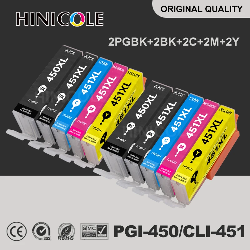 PGI-450 Ink Kit For Canon IP7240 MG5440 MG5540 MG6440 MG6640 MG5640 MX924 MX724 IX6840 Printer PGI 450 CLI 451 ink cartridge