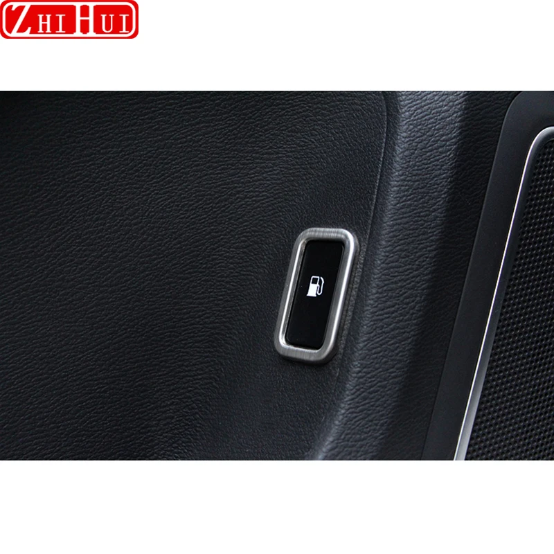 For GWM Haval Hover H9 2015-2022 Car Styling Fuel Tank Switch Frame Protection Decorations Stainless Steel Stickers Accessories