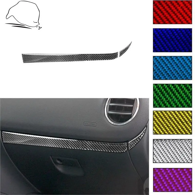 

For MAZDA RX8 2004-2008 Multiple Colors Carbon Fiber Sticker Co-Pilot Glove Box Handle Strip Styling Interior Car Accessorie