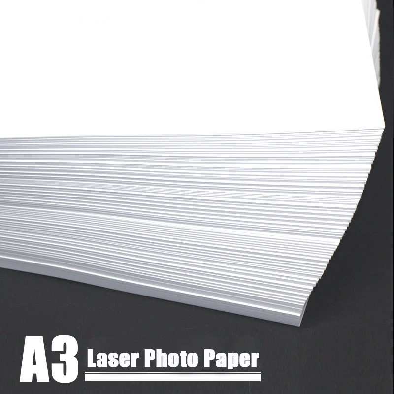 Imagem -03 - Papel Fotográfico para Impressora a Laser Dupla Face Brilhante Tamanho a3 Fosco