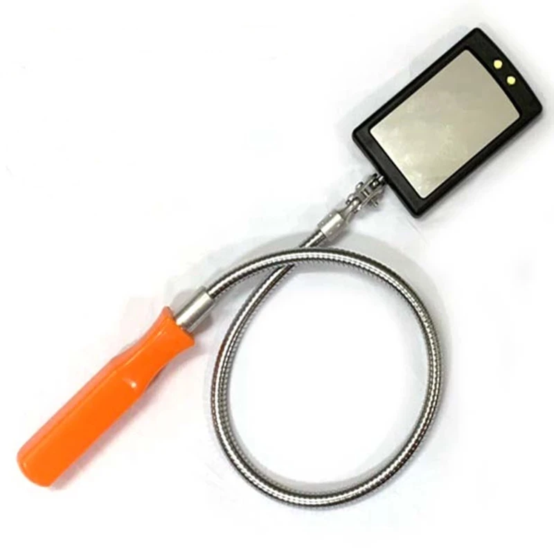 Auto LED Light Extendible Inspection Mirror Endoscope Car Chassis Angle View Automotive Telescopic Detection Tool Equipment