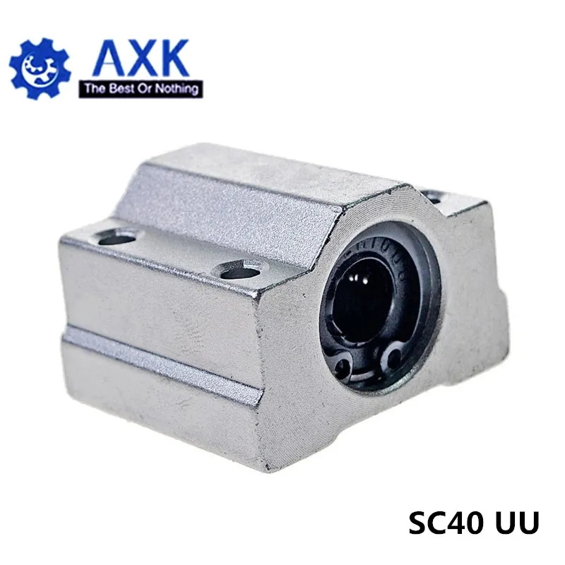 

1pc SC40UU SCS40UU 40mm Linear Ball Bearing Block CNC Router with LM40UU Bush Pillow Block Linear Shaft for CNC 3D printer parts