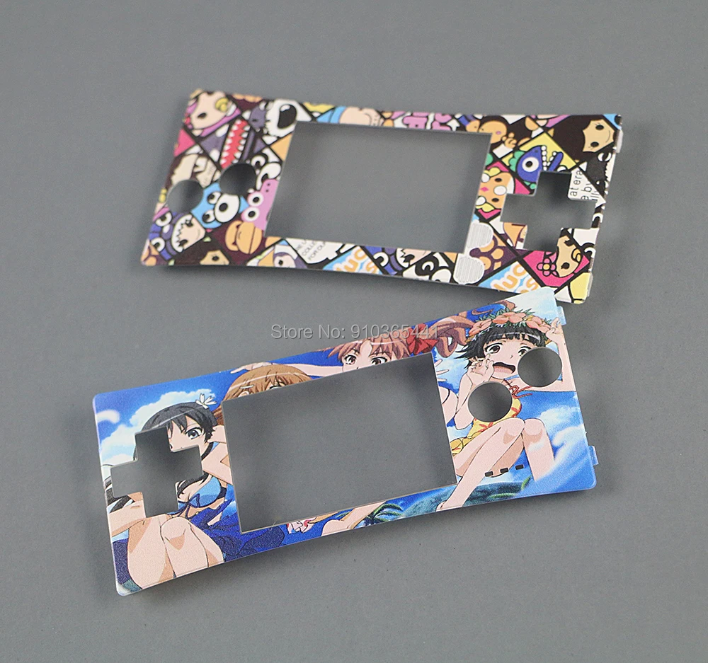 1pc New patterns For GameBoy Micro Cover Fashion style Front faceplate cover for GBM System Front shell case housing