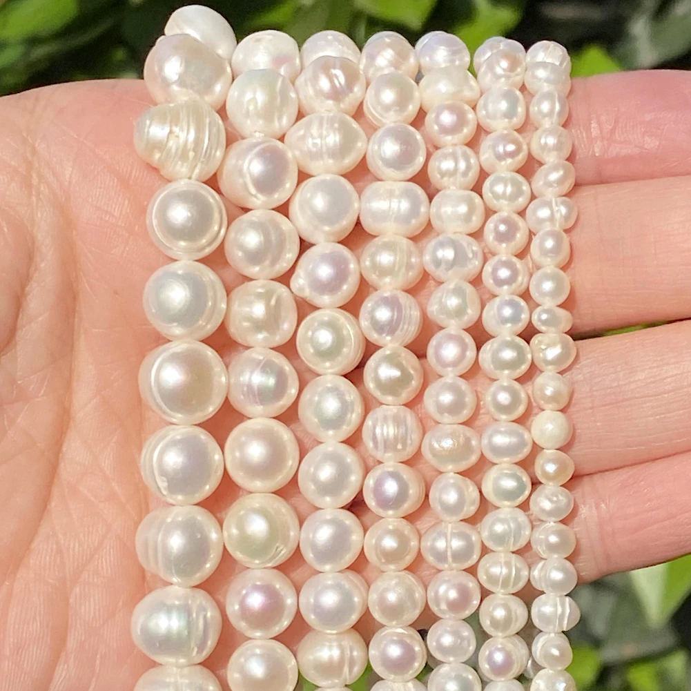 Natural Freshwater Pearl Beads Baroque High Quality Irregular Shape Punch Loose Beads for Jewelry Making DIY Necklace Bracelet