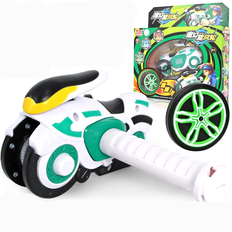 New Magic Whirlwind Wheel Motorcycle Hot Wheels Children\'s Combat Burst Gyro Rotating Wheel Toy