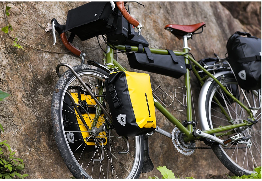 Rhinowalk Fahrradtasche, 7 l, erweitern, 10 l, wasserdicht, Fahrradtasche, Gepäckträger, Kofferraumtasche, MTB, Rennrad, Radfahren, Umhängetasche, Zubehör – Detail 6