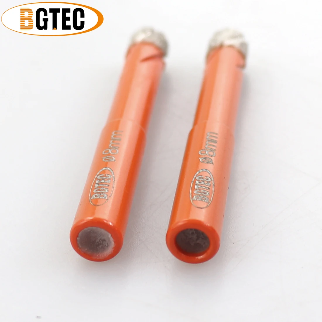 BGTEC 2 pezzi codolo tondo 8mm punte da trapano a secco punte diamantate brasate sottovuoto per granito di piastrelle in ceramica
