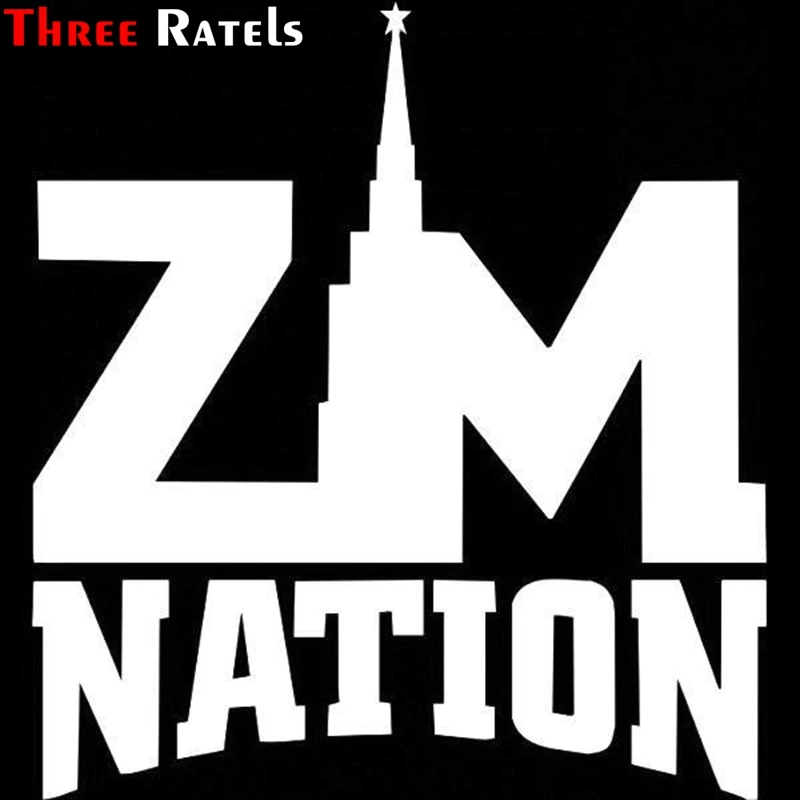 Three Ratels TZ-1044 16.3*15cm 1-4 Pieces Car Sticker Zm Nation Funny Car Stickers Auto Decals