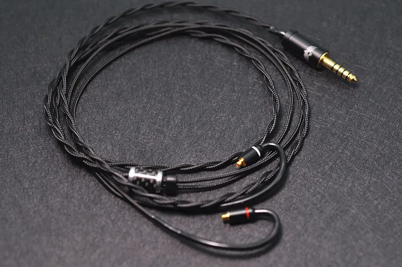 OCC + OCC silver plated headset cable coaxial 2-strand MMCX 0.78 2pin N5005 IE900 2.5 balanced 4.4 balanced upgrade cable