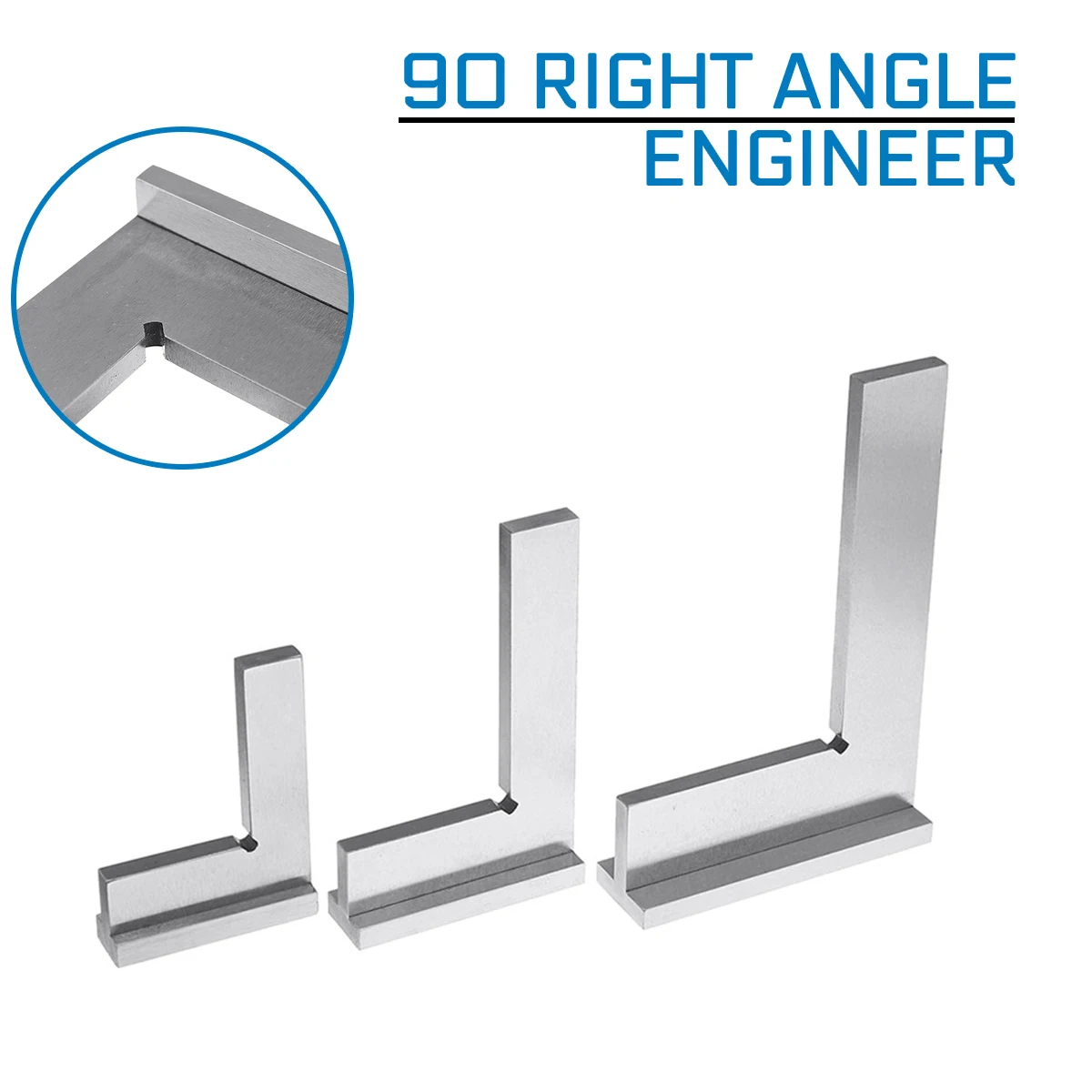 50x4 0/75x5 0/100X70Mm Kiểu Machin 90 Độ Góc Vuông Kỹ Sư Bộ Có Ghế Ngồi mặt Đất Thép Cứng Độ Chính Xác Góc Thước