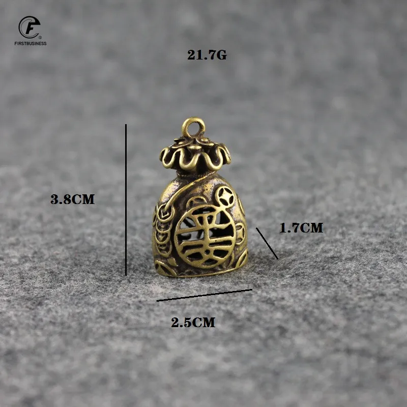 خمر النحاس محظوظ الدولارات حقيبة المال التماثيل الحلي مكتب زينة اليدوية النحاس سيارة مفتاح قلادة عصابة ديكور المنزل الحرفية #3