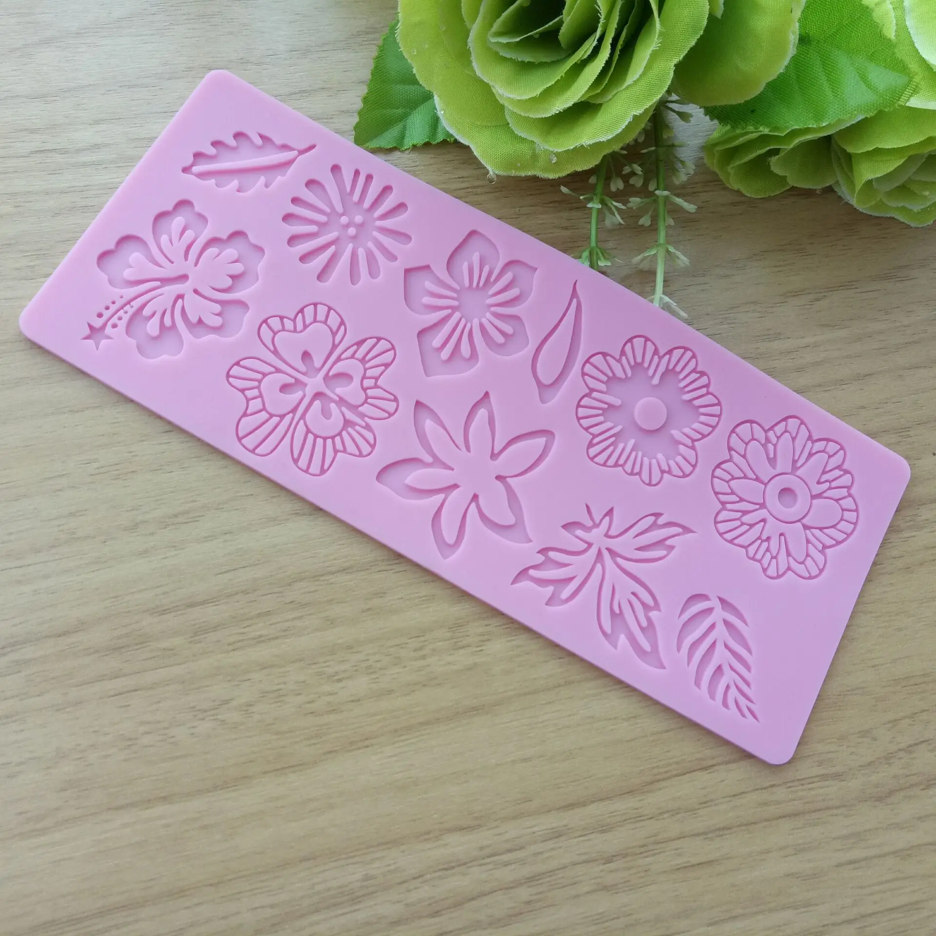 Flower Leaf Lace Mold Cake Mould Silicone Baking Tools Kitchen Accessories Decorations For Cakes Fondant D438