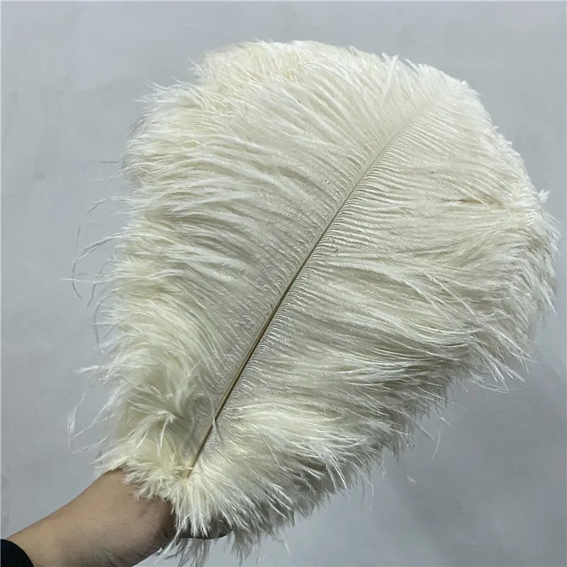 Promotion 100pcs/lot High Quality Ostrich Feather for Christmas 14-16inches/35-40cm Decoration Plume Feathers for Crafts