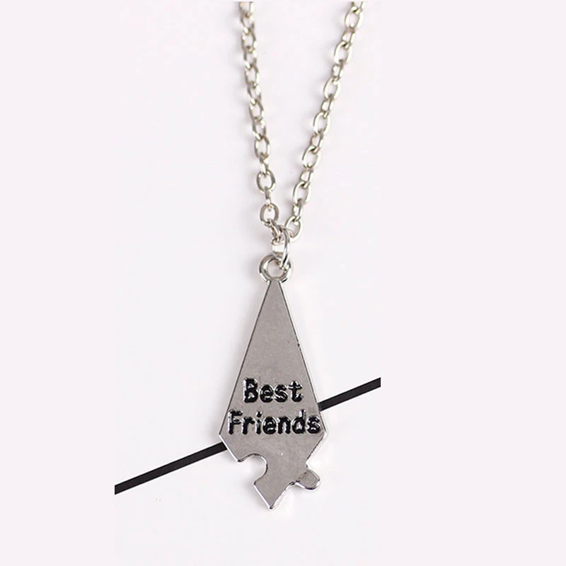 3/4/5/6/7/8/9/10PCS Best Friends Necklace for Women Men Geometric Splice Friendship DIY Jewelry Accessories Birthday Party Gift