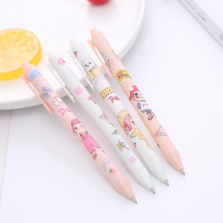 

40pcs No Two Press The Neutral Pen Ins Wind High-face Value Students Press Pen Stationery Office Water-based Signature Gel Pens