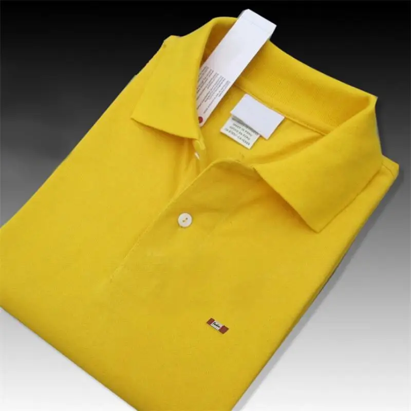 100% cotone Polo di alta qualità estate nuovi uomini Polo Casual camicia classica abbigliamento sportivo risvolto Mens top abbigliamento moda Tees