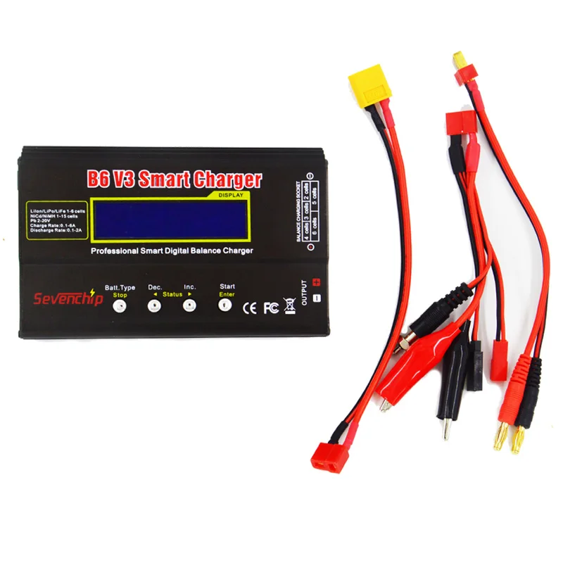 IMAX B6 V3 80W 6A Battery Charger Lipo NiMh Li-ion Ni-Cd Digital RC Charger Lipro Balance Charger Discharger + 15V 6A Adapter