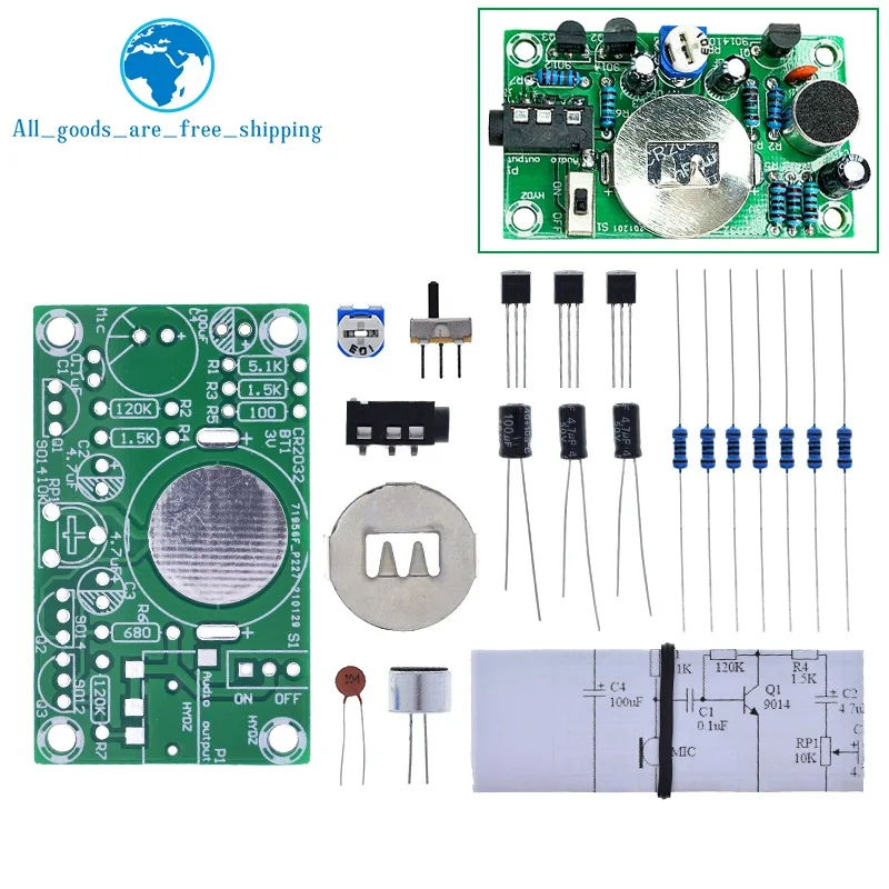 Kit de audífono electrónico, amplificador de Audio, práctica enseñanza, competición, Diy, piezas de producción de interés