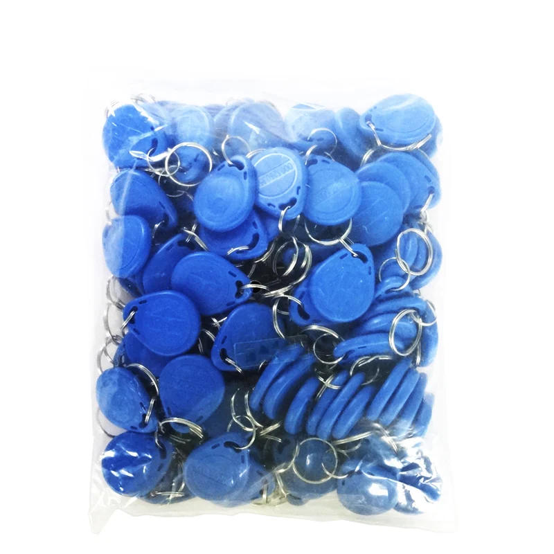 Imagem -04 - Kinjoin 100 Peças Bolsa 125khz Rfid Tag Proximidade Keyfobs Anel Cartão de Controle Acesso Cor para Leitor de Cartão de Controle Acesso