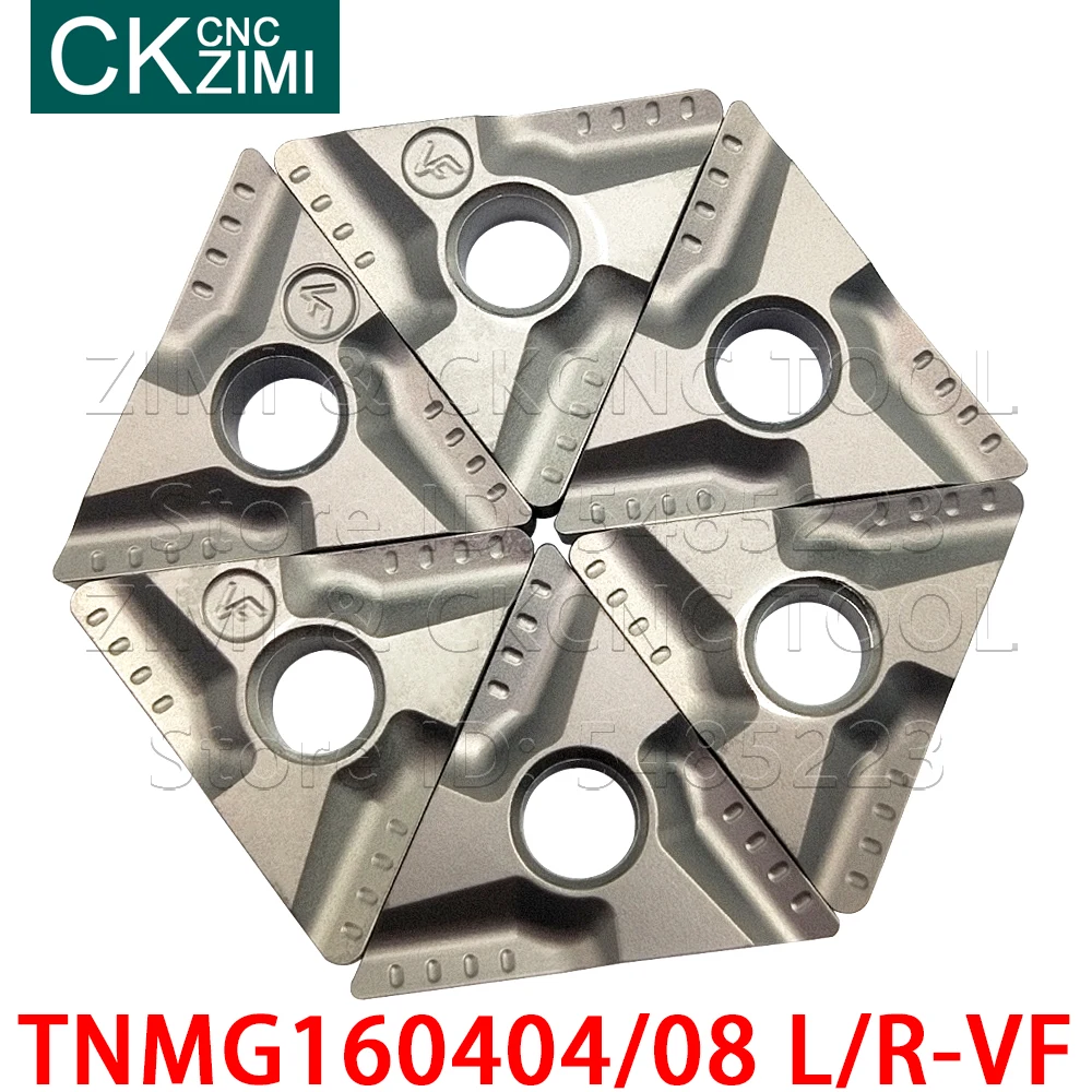 TNMG 1604 TNMG160404R-VF TNMG160404L-VF TNMG160408R-VF carbide Cermet inserts Triangular slotting tools CNC Metal Lathe tools