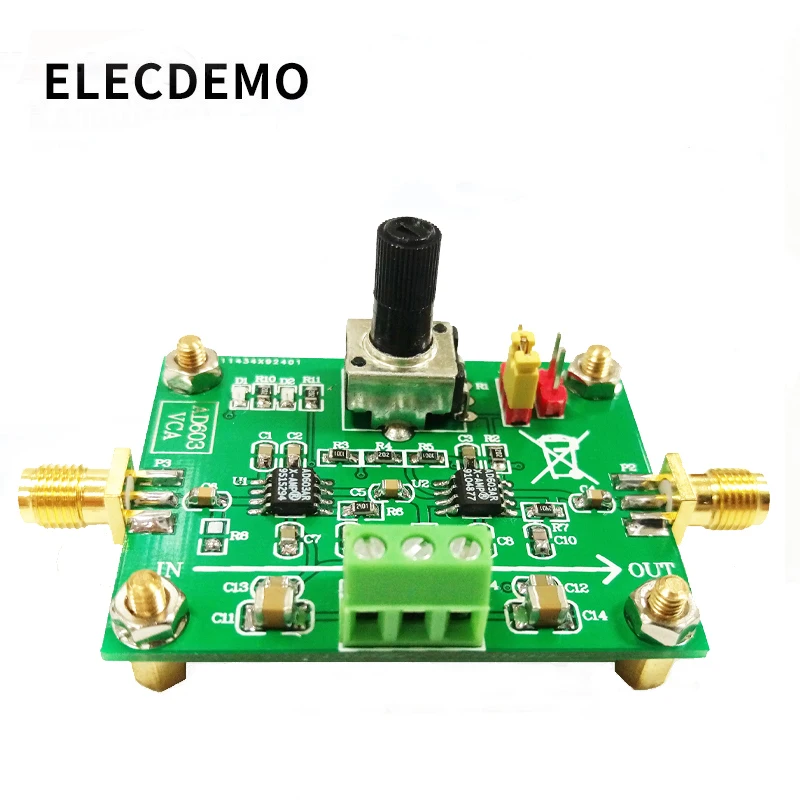 AD603 Variable Gain Amplifier Module Voltage Amplifier Voltage Control Adjustable VCA Amplifier board 80dB