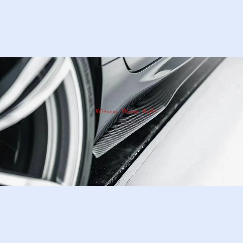 Carbon Fiber Frp Side Skirts Extensions Lip for Bmw 6 Series F06 F12 F13 M6 Car Tuning 2012-2017