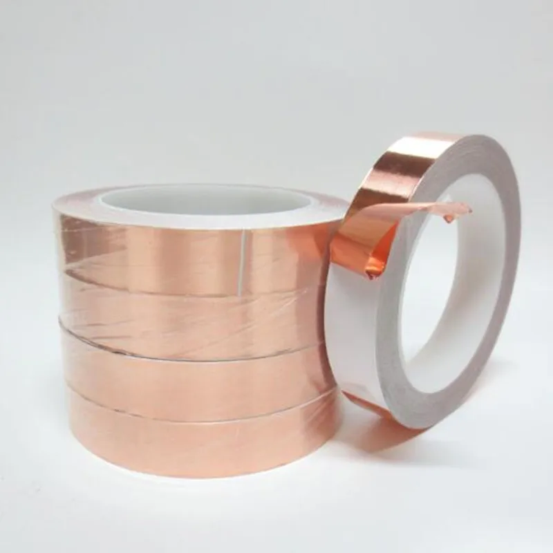 single Sided Conduct Copper Foil Tape EMI Mask Electromagnetic Shielding single side conductive copper foil tape