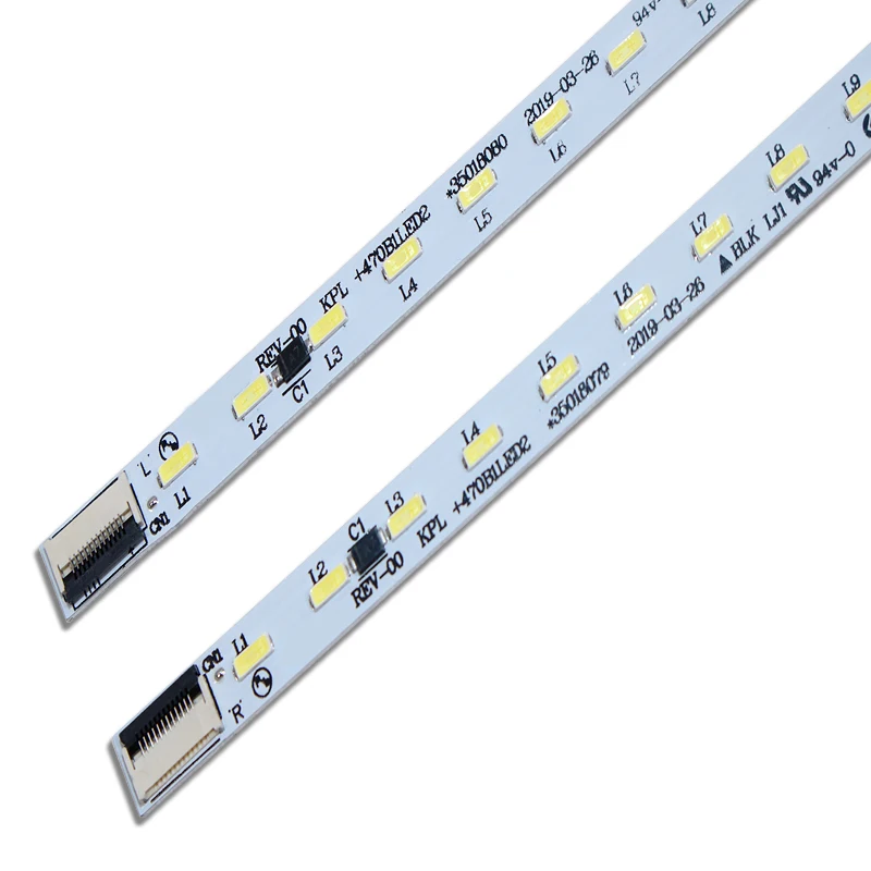 

2pcs 60LEDS 525MM New For Konka LED Strip KPL+470B1LED2 35018034 35018075 35018076 35018077 35018080 35018081