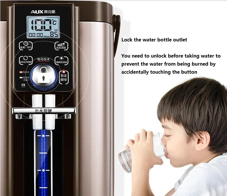 220 فولت 5L المنزلية غلاية كهربائية التلقائي المحمولة زجاجة الغليان الساخن ذكي موزع مياه العزل الحراري