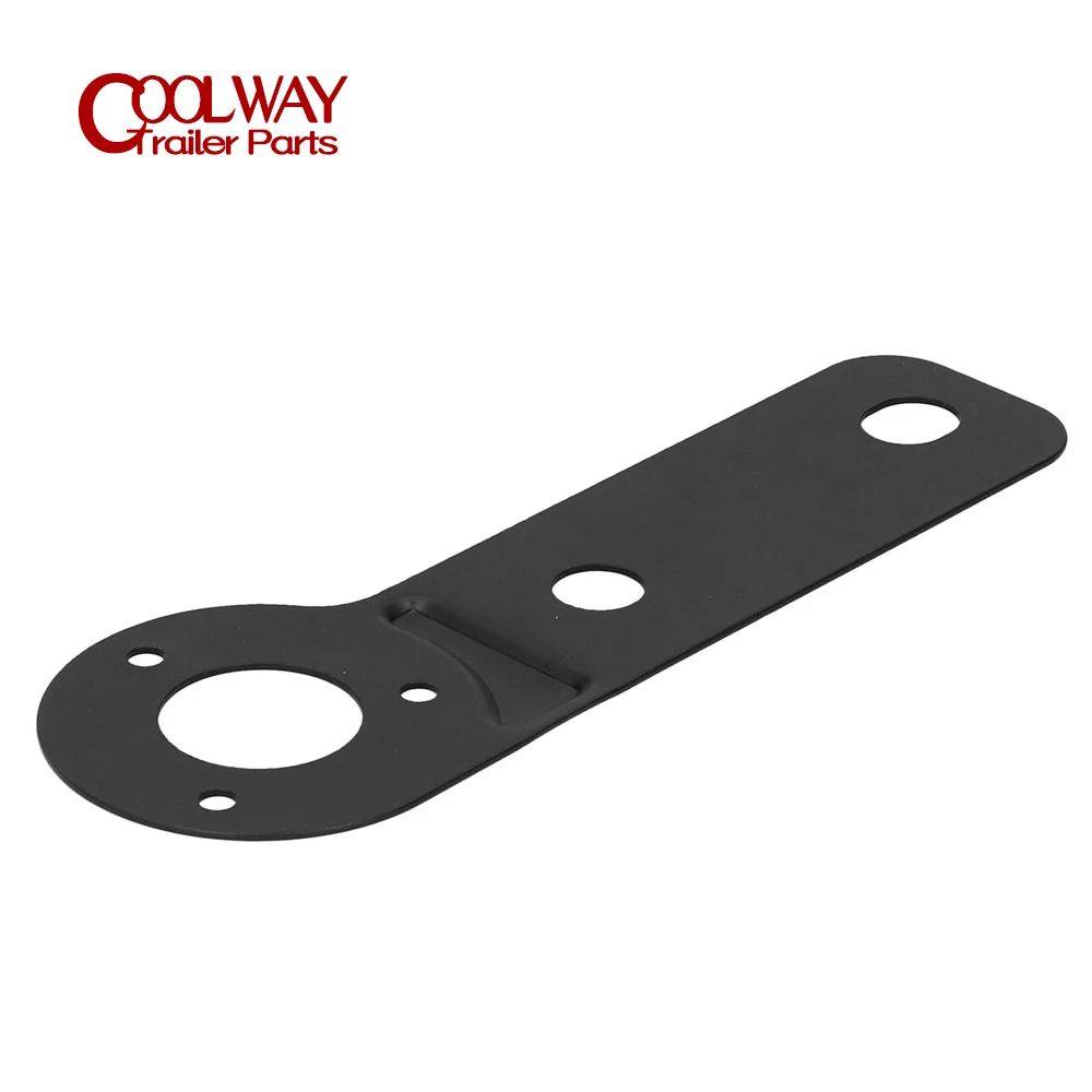 European Socket Bracket Iron Mounting Plate Black For Vehicle Trailer RV Car Camper Caravan Parts Accessories