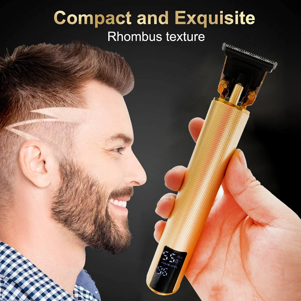 Электрические машинки для стрижки волос T9 с USB, перезаряжаемая бритва, триммер для бороды, профессиональная Мужская машинка для стрижки волос, Парикмахерская Машинка для стрижки волос
