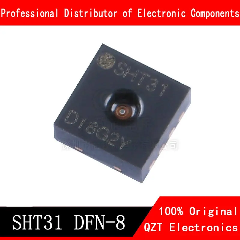 

10pcs/lot SHT31 SHT31-DIS-B DFN-8 Digital temperature and humidity sensor new original In Stock