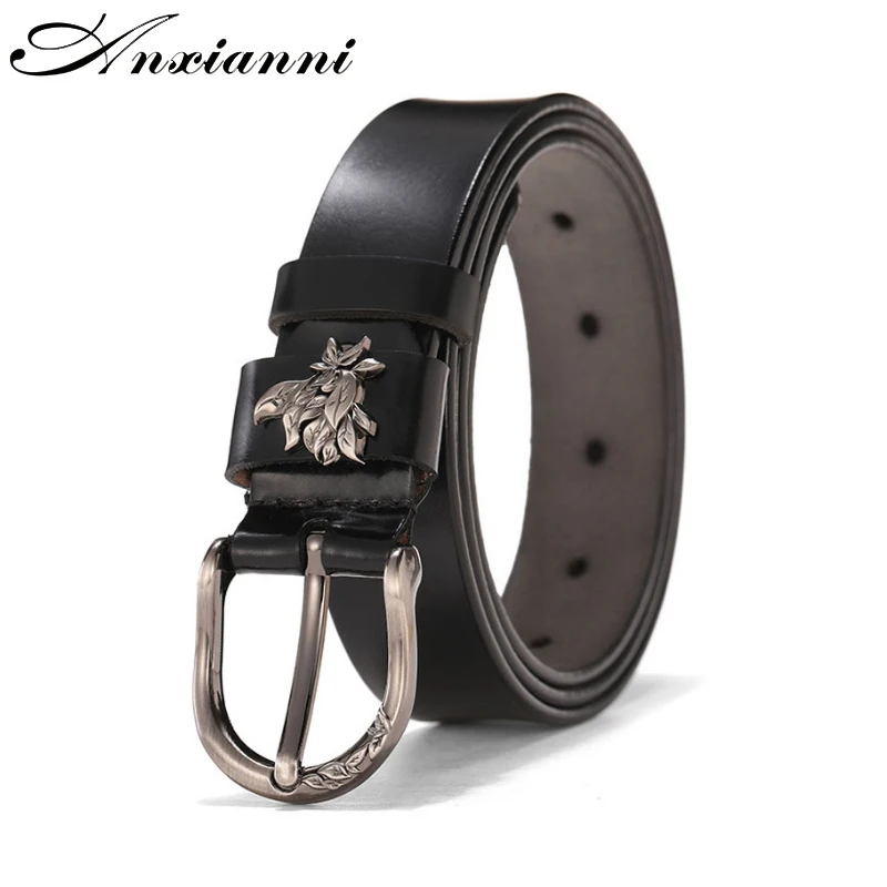 

Women Belts Hot Selling Genuine Leather Fashion Pin Buckle Belt 2.8cm Wide Female Many Colours Choose