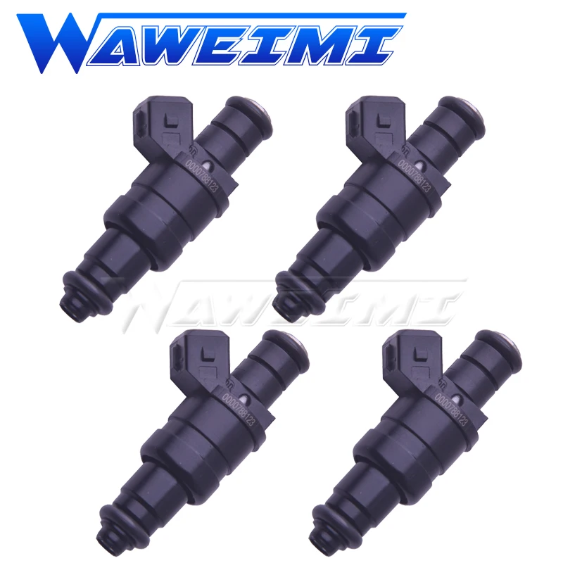 WAWEIMI 4 Pieces Genuine Quality Fuel Injector OE 0000788123 For MERCEDES C230 SLK230 2.3L L4 Supercharged 1998-2000