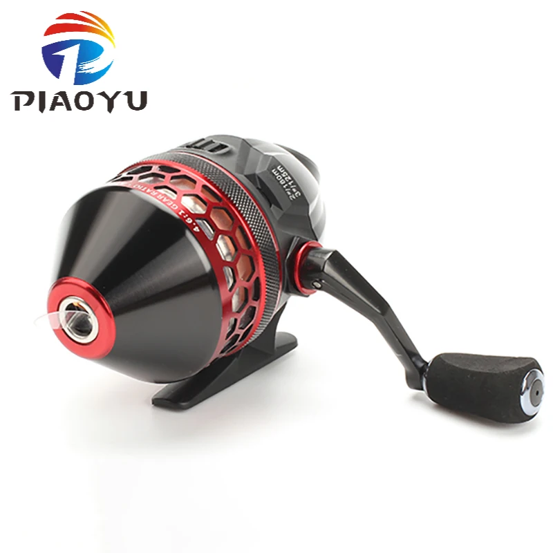 Spinning wheel type Slingshot Fishing Reel Spinning Hand Wheel Catapult Hunting Shooting Closed Reel With Line