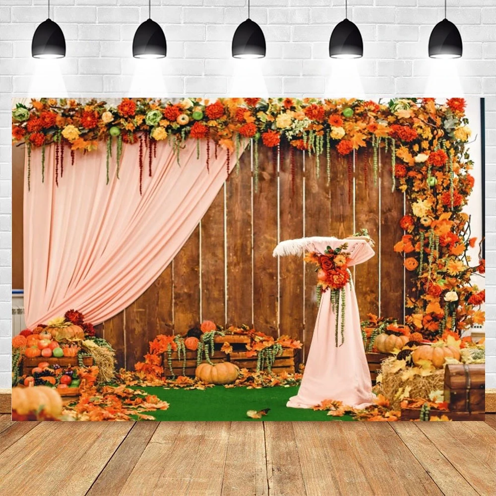 Yeele Autumn Backdrops Flowers Weeding Stage Maple Baby Portrait Background Photography Photographic Photozone For Photo Studio