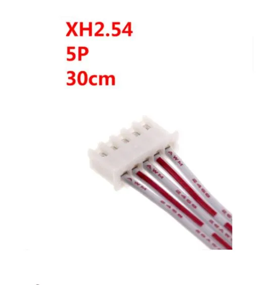 Conector de Cable de doble cabeza macho a macho XH de 2,54mm, 2/3/4/5/6/7/8/9/10 Pines, enchufe de paso con Cable plano de 30cm