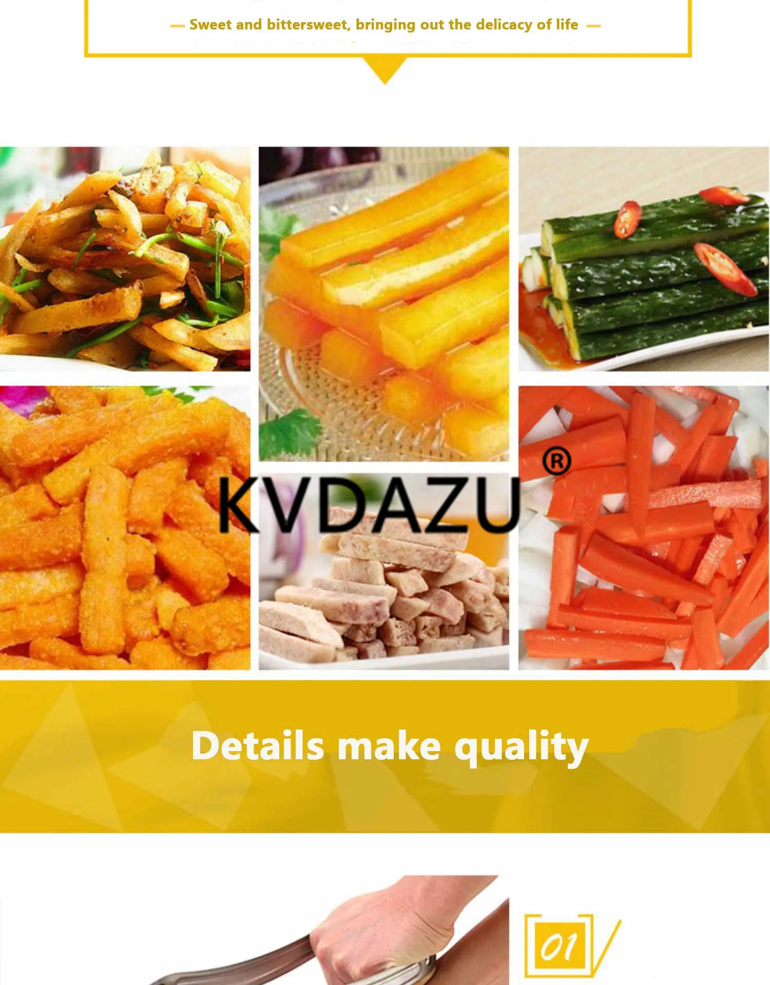 Máquina cortadora de patatas fritas de acero inoxidable para el hogar, cortadora Manual de patatas fritas gruesas americanas, corte de patatas fritas de pepino