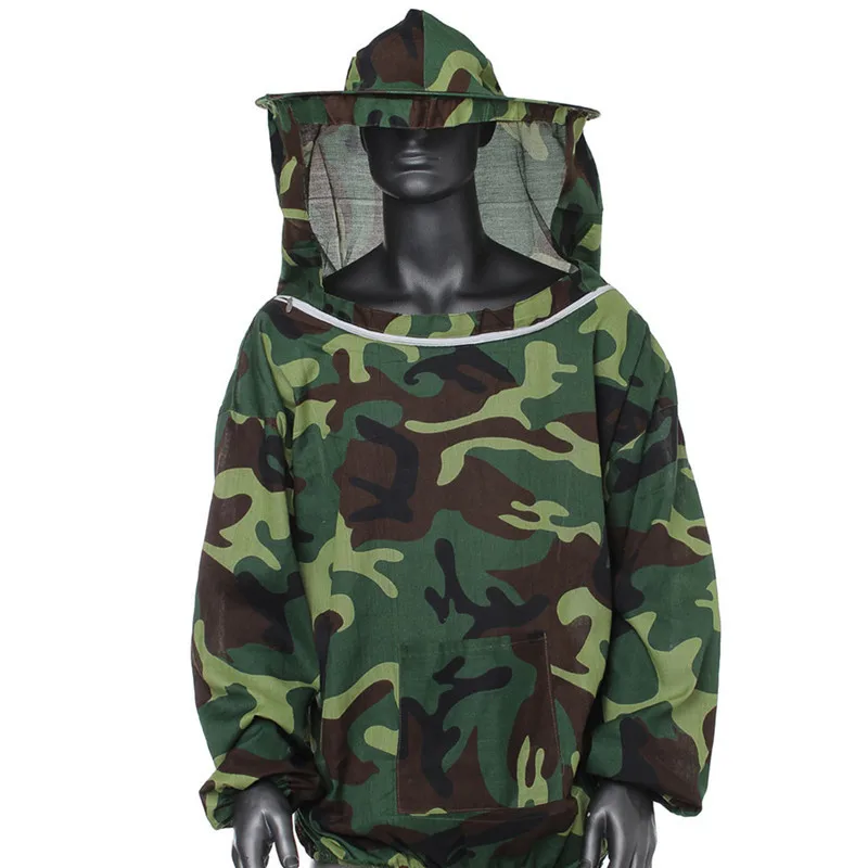 Anti-Piek Imker Jumpsuit Beschermende Piek Kleding Bee-Beschermende Jumpsuit Ademend Bee Kleding Camouflage Voor Bijenteelt
