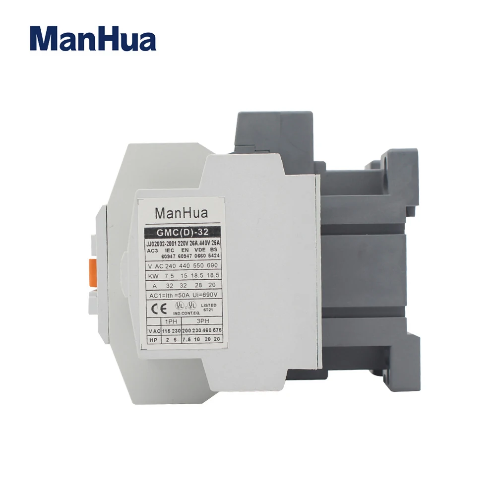 ManHua GMC-32 GMC-40 GMC-50 3 Phase Control Power Signal Electrical Magnetic Contactor 220VAC