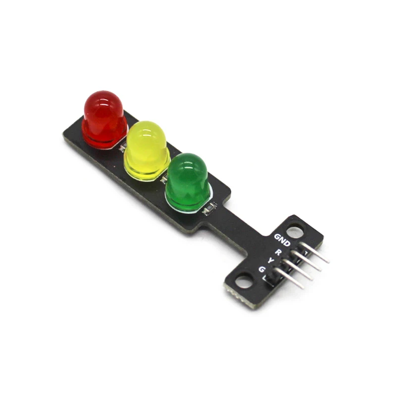 Mini 5V Traffic Light LED Display Module for Arduino Red Yellow Green 5mm LED RGB -Traffic Light for Traffic Light System Model