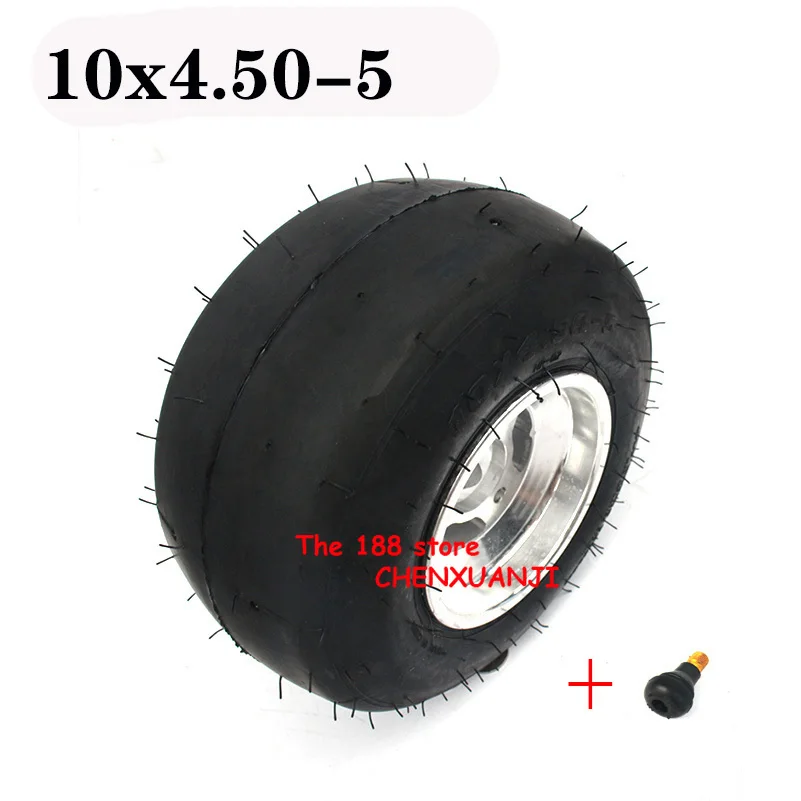 KARTING wheel tire front  10x4.50-5 with 5 inch aluminium alloy  hub for GO KART ATV UTV Buggy