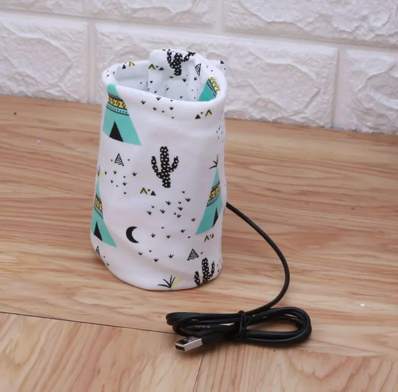 Aquecedor de mamadeira com entrada usb, bolsa isolada para água, leite do bebê, aquecedor de mamadeira 97be